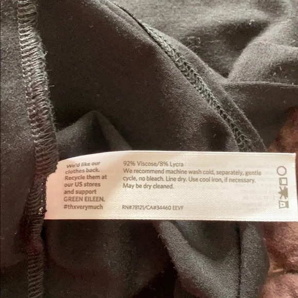 {Eileen Fisher} Black Tunic, like new Sz Small - Picture 6 of 6